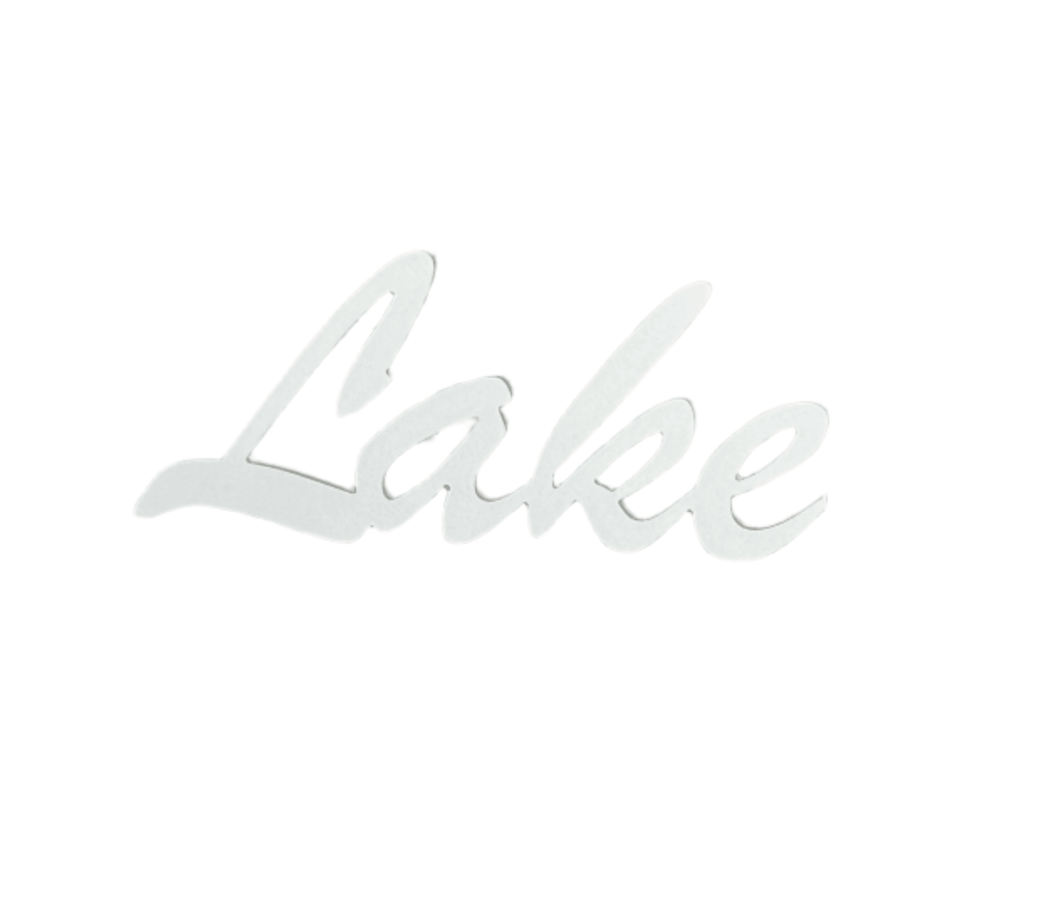 Lake Writing HDPE Outdoor Decor - OUTDOOR OASIS BY DESIGN