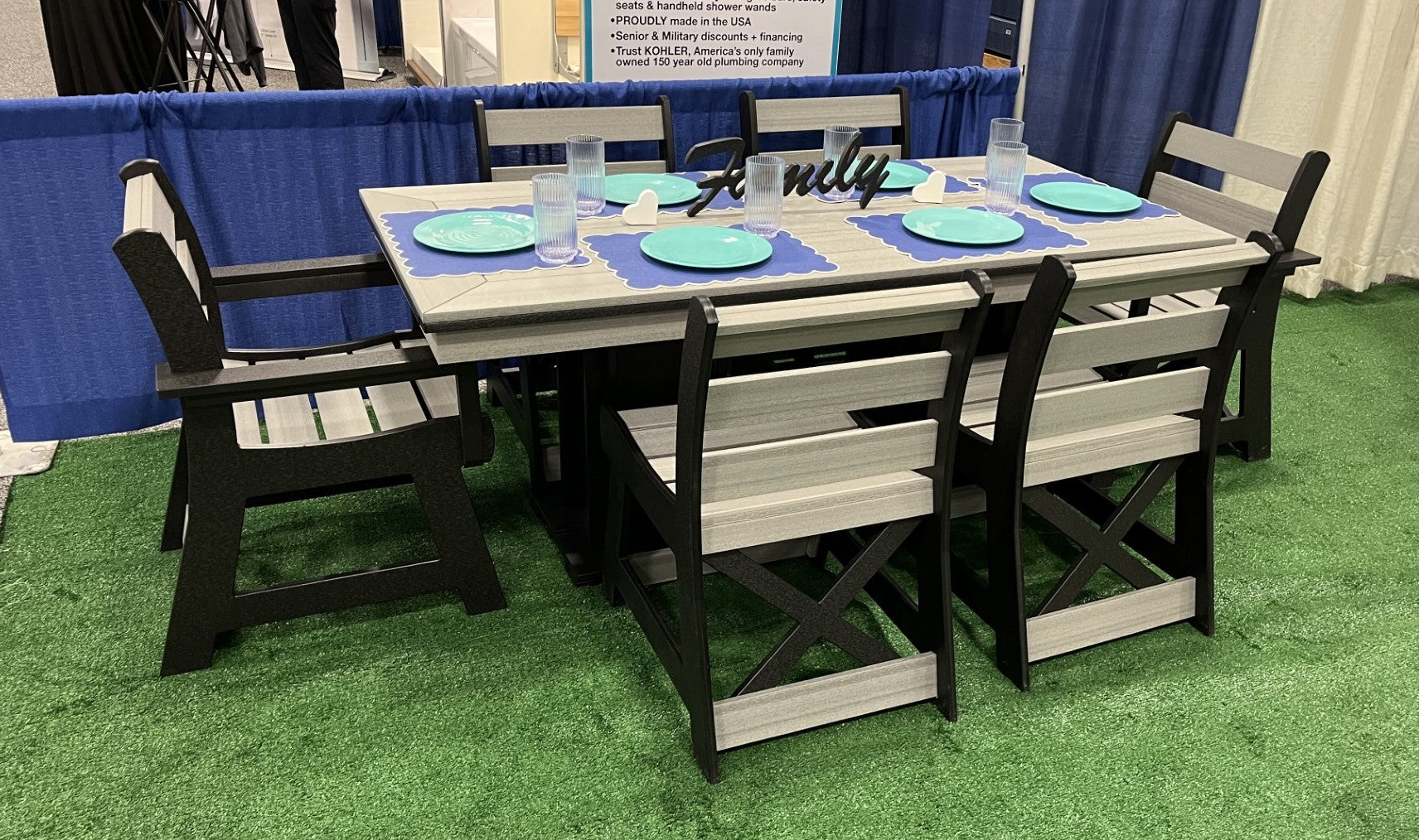 Dockside Outdoor Dining Set with 6 Chairs