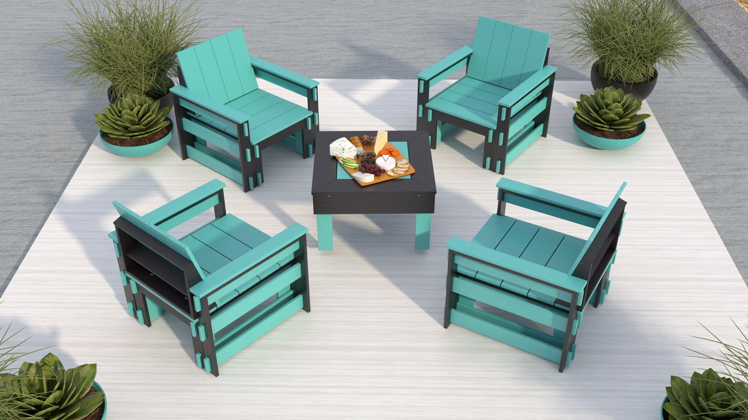 4 Seats Conversation Set