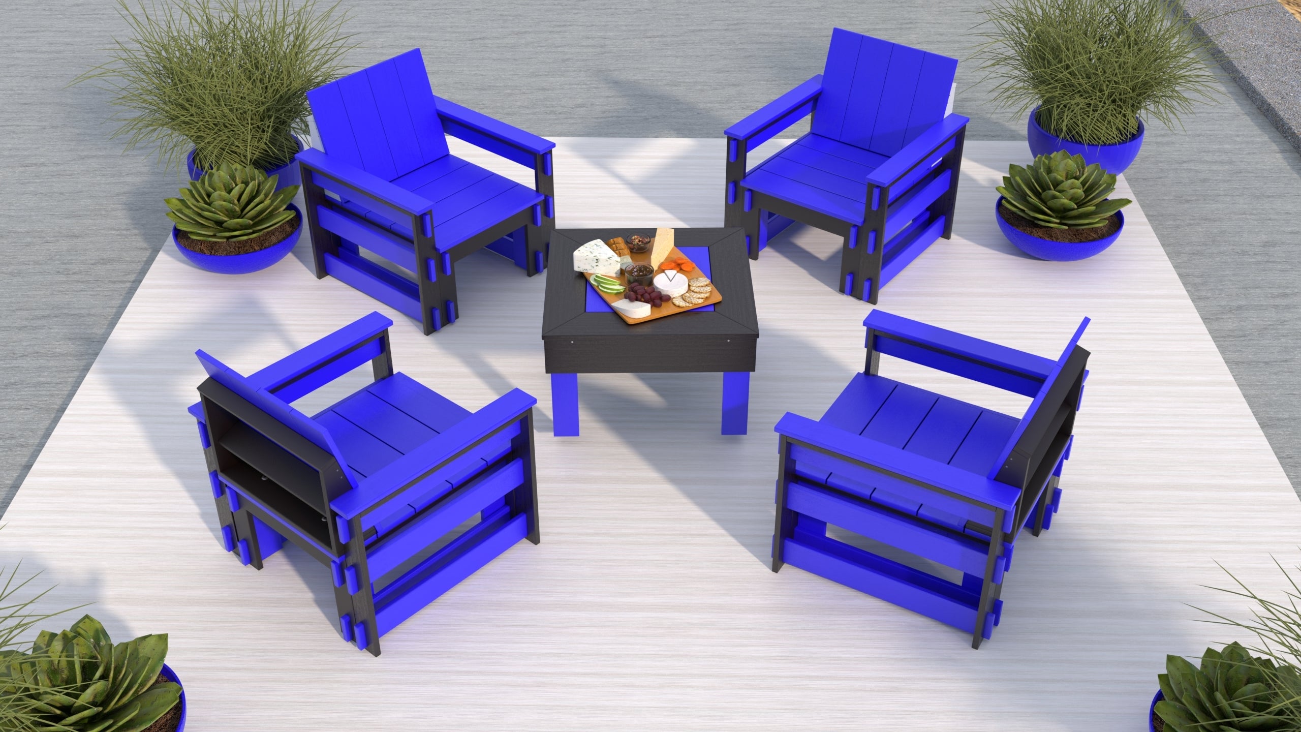 4 Seats Conversation Set