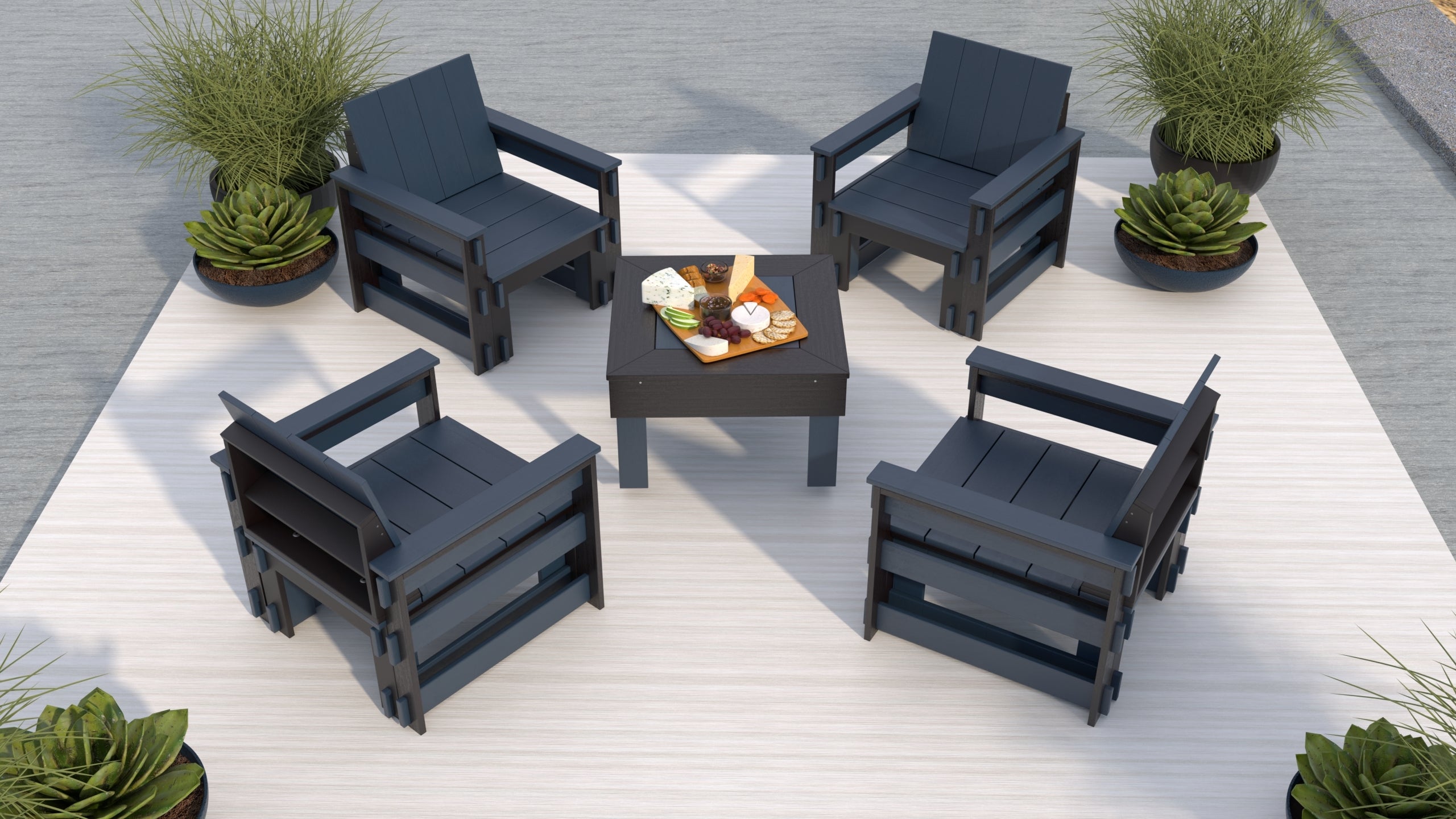 4 Seats Conversation Set