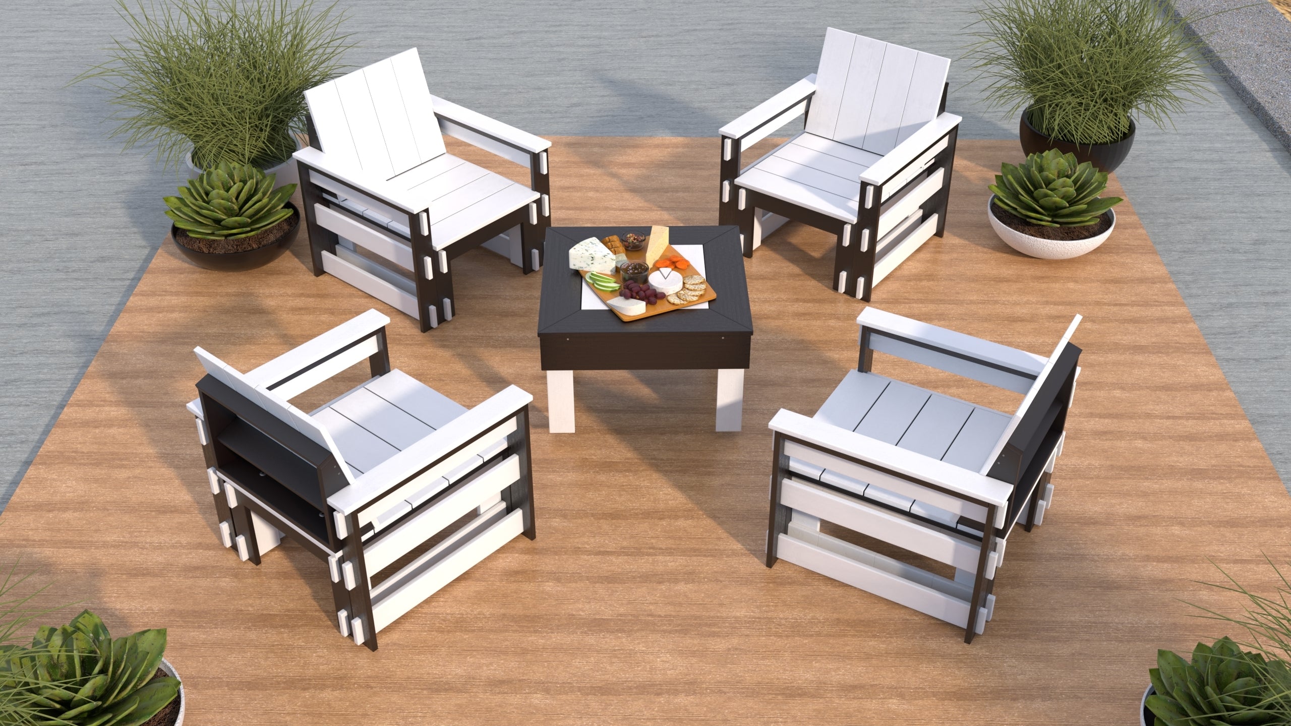 4 Seats Conversation Set