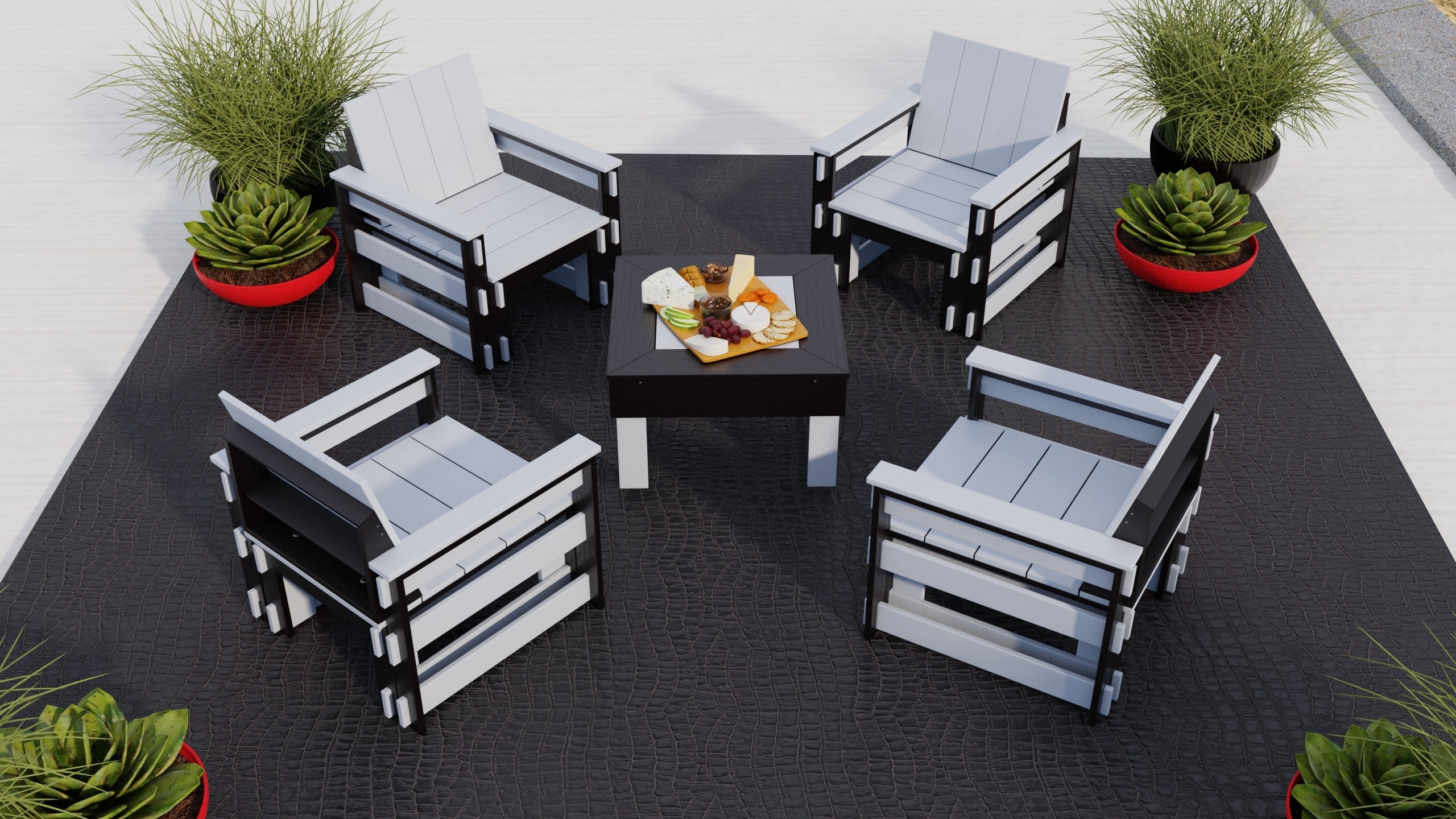 4 Seats Conversation Set