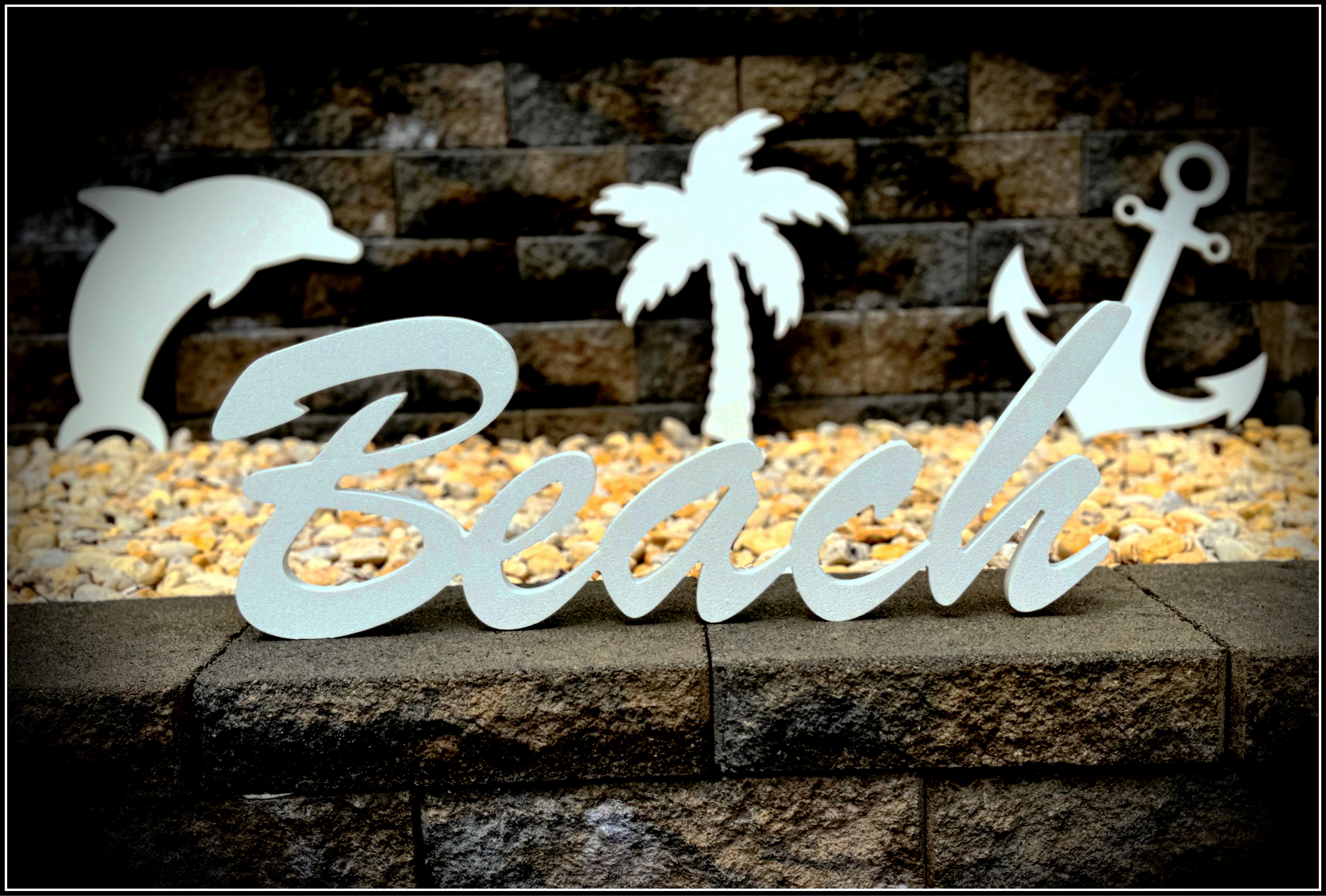 Beach Writing HDPE Outdoor Decor