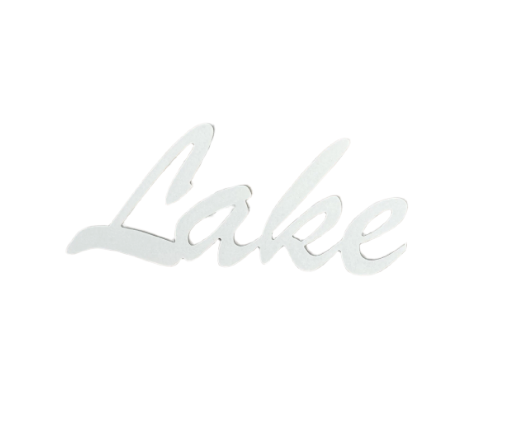 Lake Writing HDPE Outdoor Decor