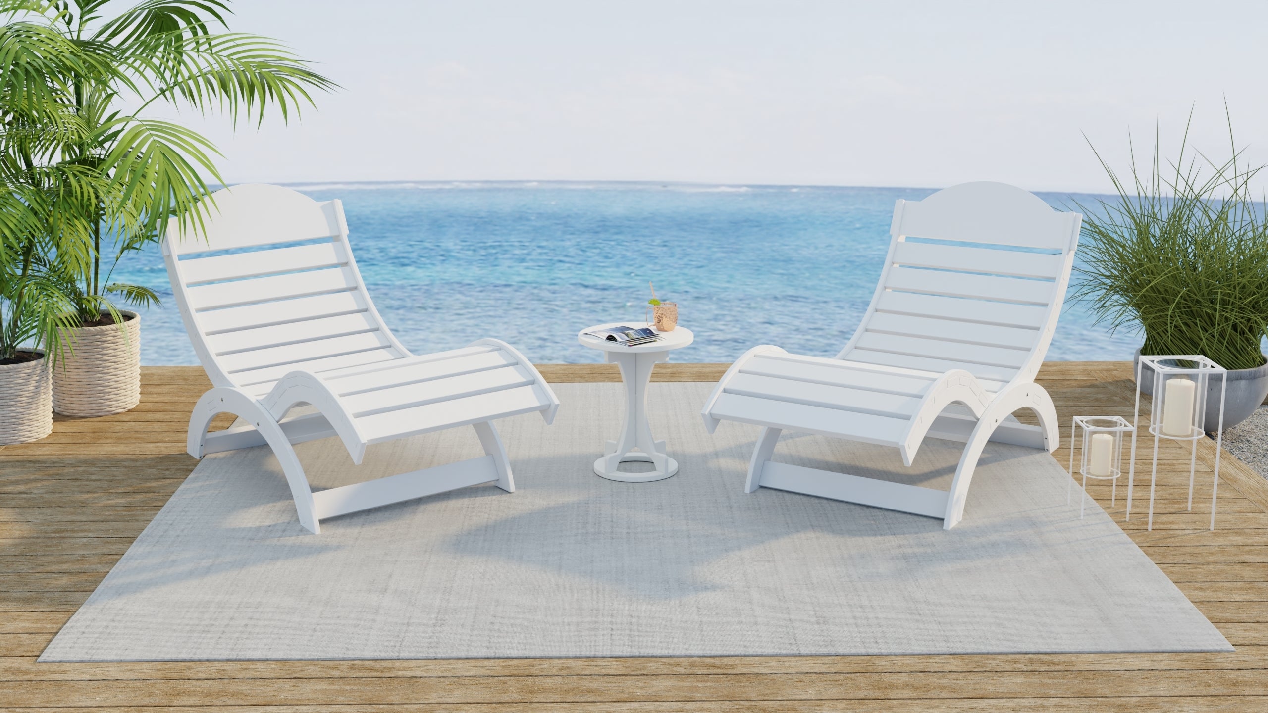 Dockside Chaise Lounger Set