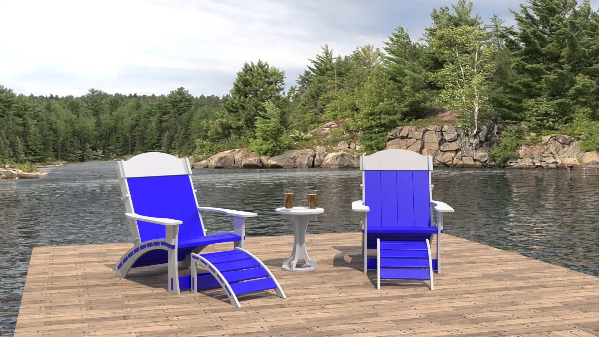 Dockside Adirondack Chair Set