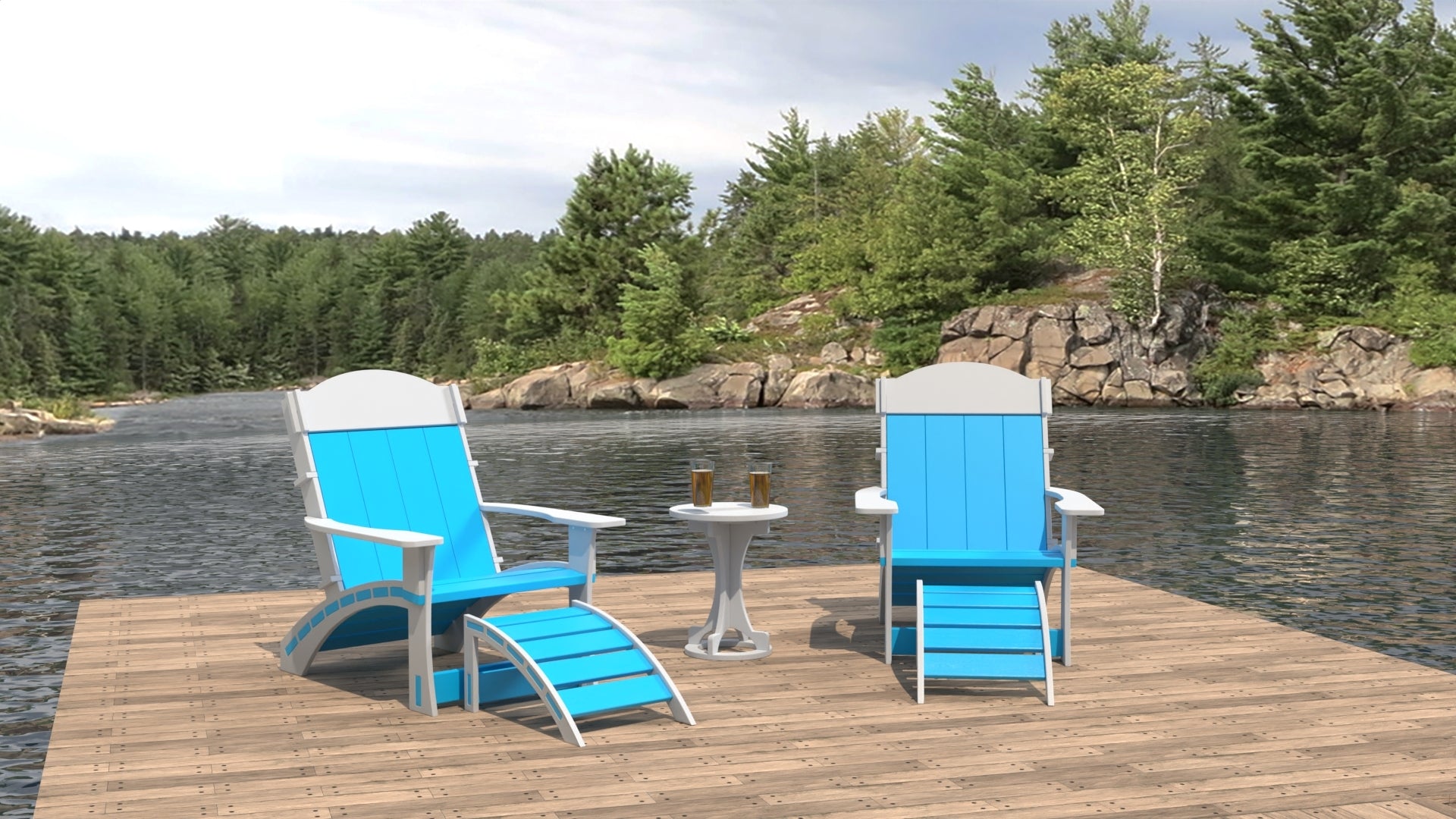 Dockside Adirondack Chair Set