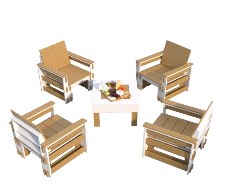 4 Seats Conversation Set