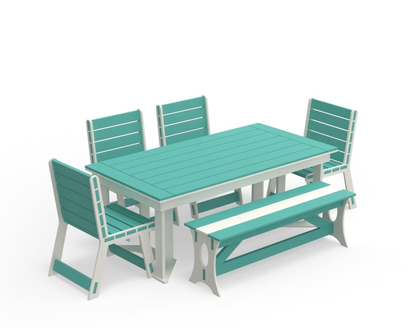 Dockside Dining Set with Bench